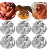 FORMINHA BOLO VULCÃO DECORADA COM CONE (ALM.) 6 UND. - 9X4 CM - Imagem 2