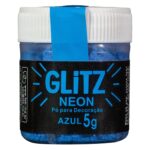 GLITZ - PÓ PARA DECORAÇÃO NEON AZUL 5G