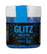 GLITZ - PÓ PARA DECORAÇÃO NEON AZUL 5G