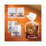 EMBALAGEM PLASTICA PANETONE CHOCOLATE 500GRS - 29X24X04